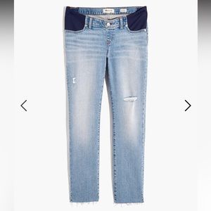 Maternity Side-Panel Perfect Vintage Jeans in Coffey Wash. Size 29